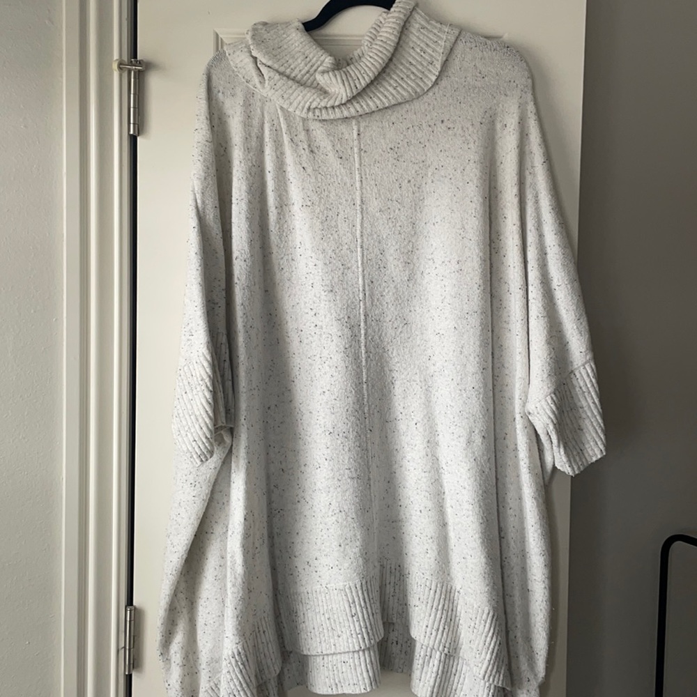 Loft Plus Size Oversized Sweater Poncho